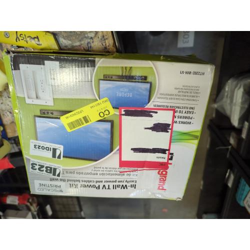 Legrand On-Q 4-27/64-in x 10-in PVC White Flat Screen Tv Kit