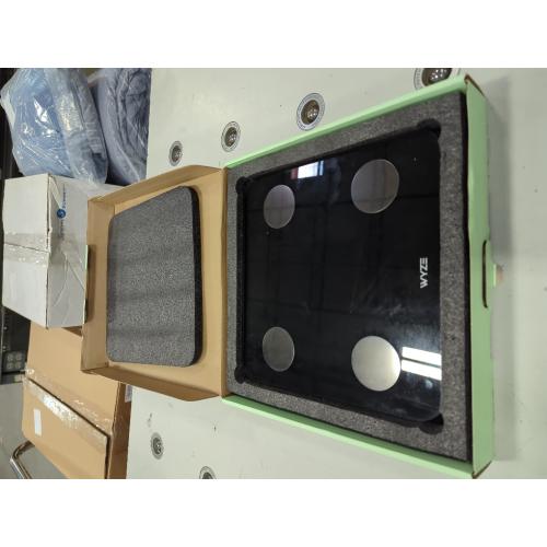 Black Wyze Smart Scale for Body Weight and Fat, Digital Bathroom Scale, Weighing Machine for People's Muscle BMI, Bluetooth Electronic Body Composition Monitor, 400lb