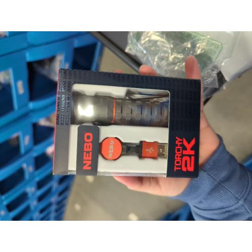 NEBO Torchy 2000 lm Gray LED Pocket Light 18650 Battery