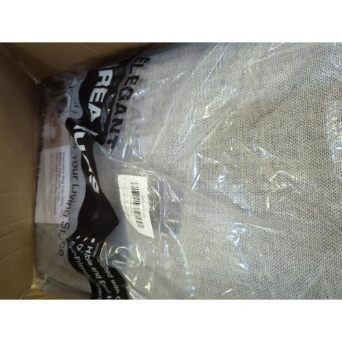 zesthome 8x10 Area Rugs for Living Room,Non-Slip Backing Washable Rugs,Vintage Large Area Rug,Stain Resistant Home Decor Rug (Blue/Beige,8'x10')