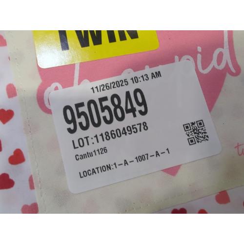 Oh Cupid Twin 3pc Sheet Set Heart Pattern