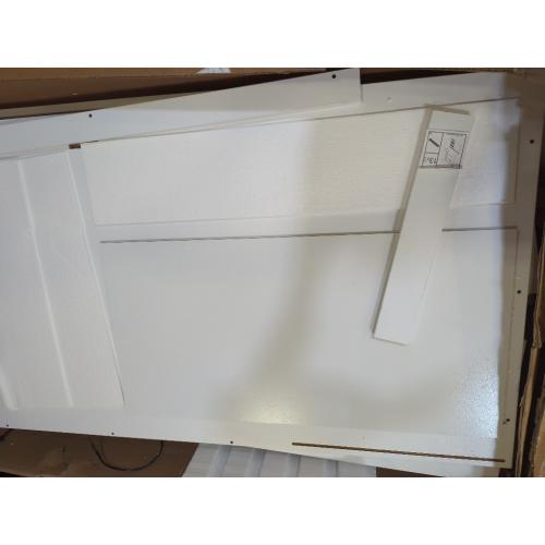White Desk with 2 Drawers and Shelves