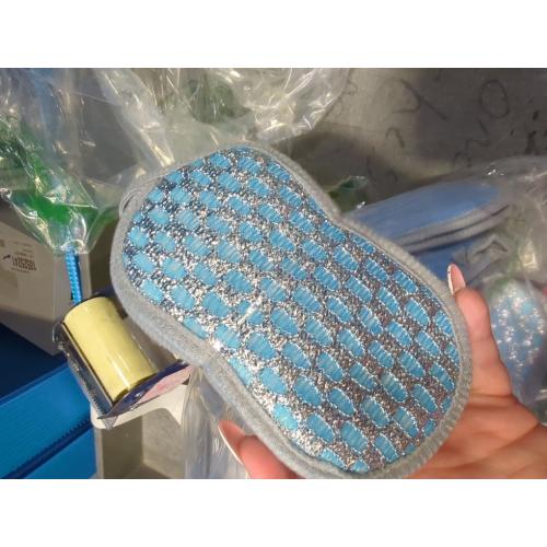 Multi-Purpose Scrub Sponges for Kitchen Scrub-it-Non-Scratch Double-Side Double-Effect Microfiber Sponge Along with Heavy Duty Scouring Power-Effortless Cleaning of Dishes Pots Pans Pack of 6 (Blue)