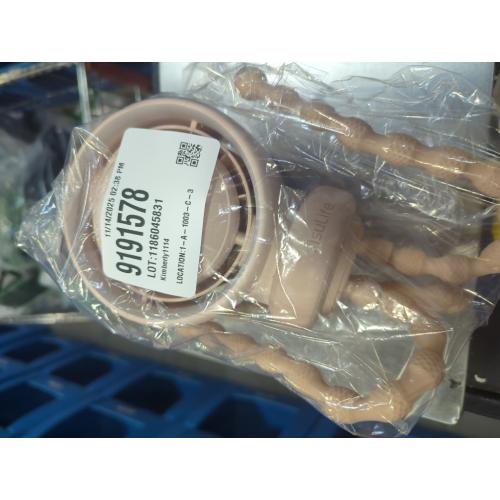 JISULIFE Stroller Fan Baby Large, Safe Bladeless for Crib, Desk, Portable Battery Rechargeable Cooling Fan with Air Turbo Tech, Night Light, Food-Grade Gift for Mom/Dad/Friend - Brown