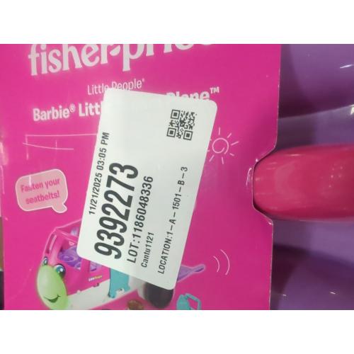 Fisher-Price Little People Barbie Toddler Toy Little Dream Plane with Lights Music