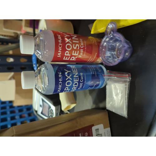 JANCHUN Crystal Clear Epoxy Resin Kit 16oz, Bubble-Free, Anti-Yellowing, Self Leveling Easy Mix 1:1 Coating and Casting Resin for Table Top, Molds, Tumbler Crafts, Painting, Jewelry, DIY Gifts