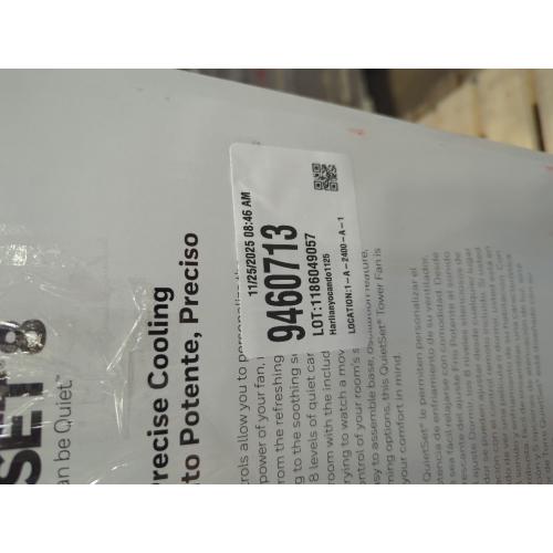 Honeywell QuietSet 40 in. H 8 speed Oscillating Tower Fan Remote Control