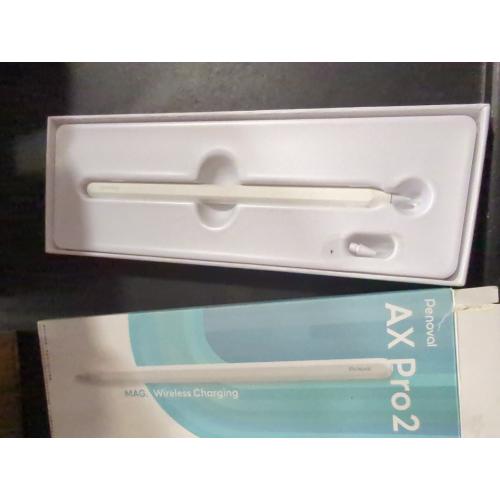 Penoval Stylet pour iPad avec chargement magnétique sans fil, bouton de raccourci Apple iPad, sensibilité d'inclinaison et rejet de la paume pour iPad Pro 12.9/11, iPad Air 5/4, et iPad Mini 6, AX Pro