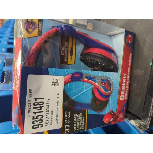 eKids Spiderman Character Bluetooth Headphone