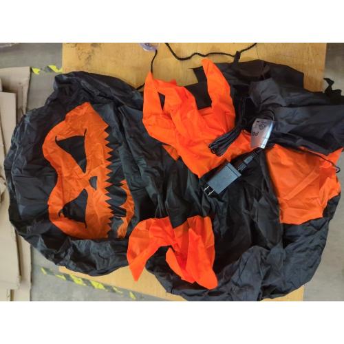 3.3 Ft Halloween Inflatable Pumpkin Ghost Broke Out from Window Black