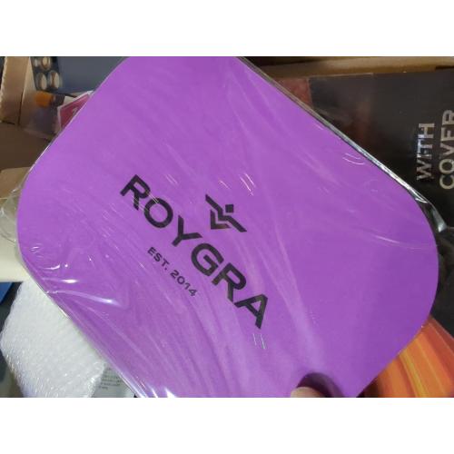 roygra Rolling Tray with Magnetic Lid Set, Small Metal Tray with Lid, Cigarette Pre Roll Smoking Accessories, Portable Smell Proof Rolling Trays for Smokers, Home Table Decor, 7 x 5.5 inch - Purple
