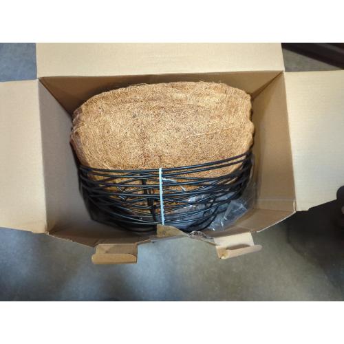 4 Pack 12 Inch Hanging Planters for Outdoor Plants Metal Watering Flower Baskets with Coco Liner for Hanging Pot Round Plant Holders Planter for Outside Garden Decoration