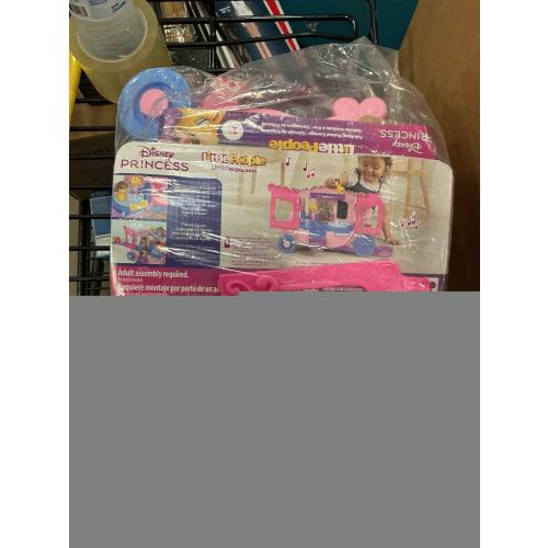 Fisher-Price Little People Toddler Toy Disney Princess Pull-Along Musical Carriage Playset with Figures for Pretend Play Kids Ages 18  Months
