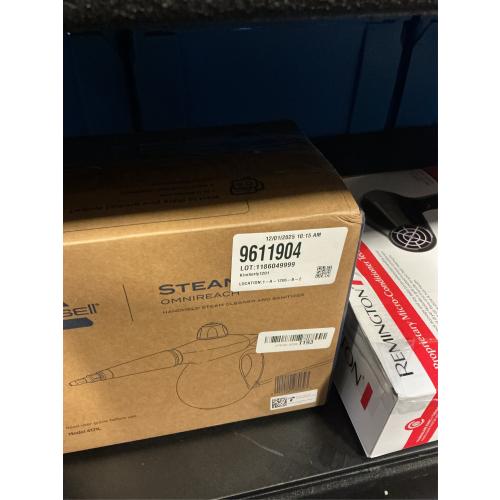 Bissell Steam Shot OmniReach - 4171L: Portable Electric Floor Cleaner, 6.6 Water Tank, 16ft Cord, Multipurpose Attachments