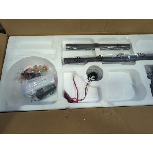 72 Inch Ceiling Fan no Light, Black Ceiling Fan with Remote, 6-Speeds, Quiet Reversible DC Motor, Industrial Ceiling Fans without Lights for Living Room, Garage, Patio, Indoor/Outdoor Use