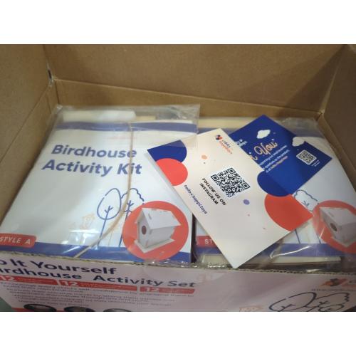 12 DIY Bird House Kits For Children to Build - Wood Birdhouse for Kids to Paint - Unfinished Bird Houses for Kids - Wood Craft Project Kits - Wooden Arts & Craft for Girls & Boys - Classroom Activity