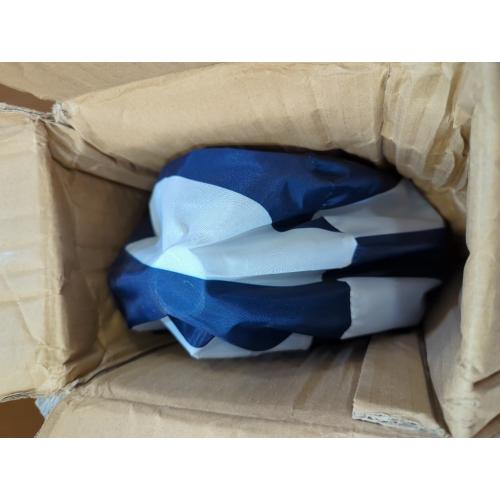 Navy Stripes MoKo Large Beach Cabana with Side Wall, UPF 50  Protection Easy Setup Beach Tent, Sun Shelter, Adjustable Height Wind Resistant Cabana for Whole Family, Navy Stripes, 8'×8'