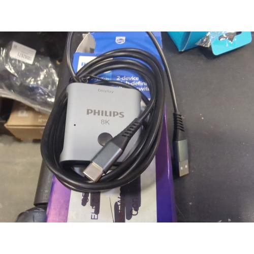 Philips 8K HDMI 2-Port Switch - Silver