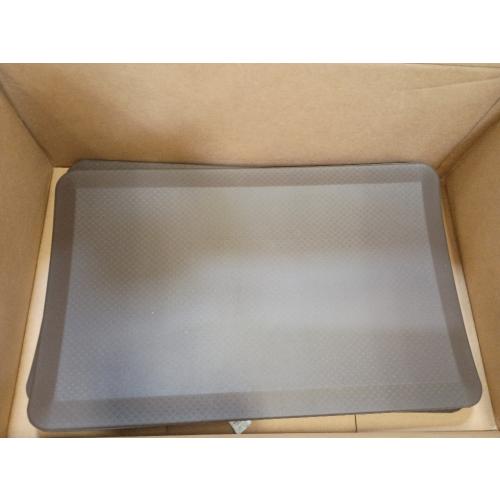 KitchenClouds Kitchen Mat Cushioned Anti Fatigue Rug 17.3x28 Waterproof Non Slip Standing Desk Mat Comfort Floor Mats for Kitchen House Sink Office (Grey)