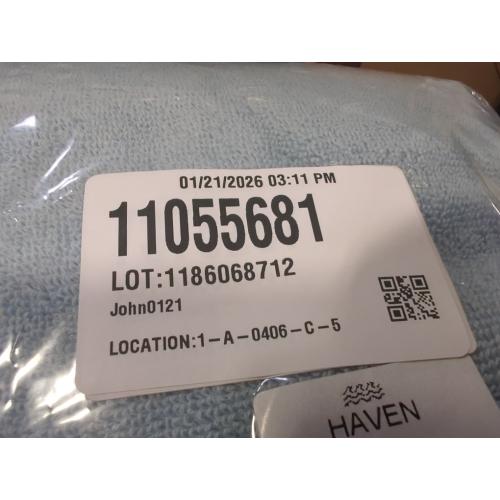 Pack of 6 Haven Turkish Cotton Hand Towel in Celestial Blue