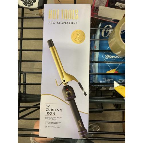 Hot Tools 3/4 Curling Iron for Beginners | Long-Lasting Results, Defined Curls and Easy to Use with Temperature Control for All Hair Types up to 430℉