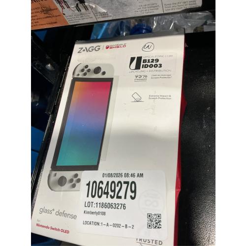 ZAGG - InvisibleShield Glass  Defense Screen Protector for Nintendo Switch OLED