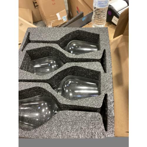 Gusto Nostro Crystal Wine Glasses Set of 4, 22 Oz Long Stem Modern Wine Glasses for White and Red Wine, Dishwasher Safe, Fancy, Elegant, Large and Tall Wine Glass for Wedding Christmas Anniversary