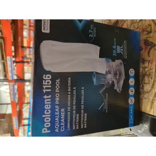 Pool Vacuum with Dual Filter Bags Bundle, PoolCent Heavy-Duty Cordless Leaf Eater with 50 Microns Premium Mesh Bag