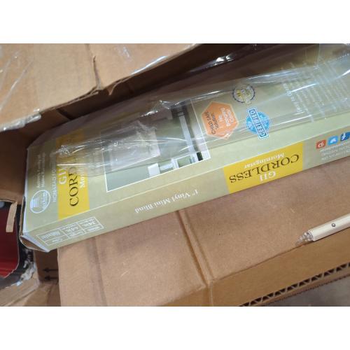 GII Morningstar Alabaster Cordless Light Filtering Vinyl Mini Blind with 1 in. Slats 34 in. W x 64 in. L