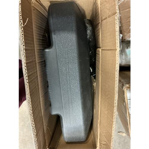 Nobrand Patio Umbrella Base, Heavy Duty Square Stainless Steel, 125lb Capacity, Black