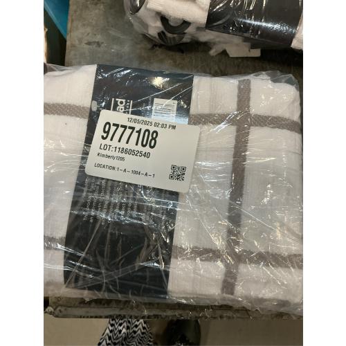 All-Clad Checked Kitchen Towel: Highly Absorbent, Super Soft Long Lasting - 100% Cotton, 17x30 Tea Towel for Cleaning & Drying Dishes, Pans, Glassware, or Countertops, (1-Pack), Titanium Gray