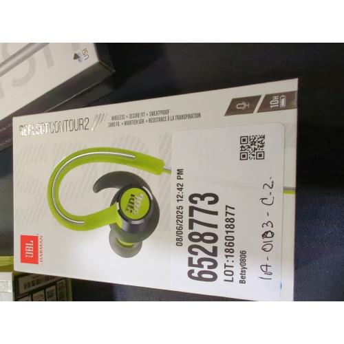JBL Reflect Contour 2 In-Ear Secure Fit Wireless Sport Headphones (Green)