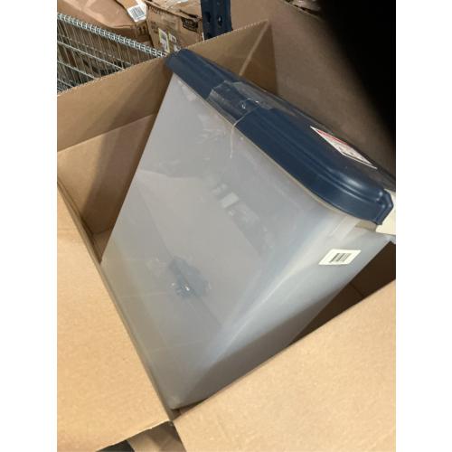 33 Qt. Airtight Pet Food Storage in Navy