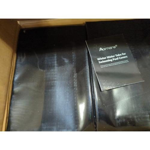 Abimars 0.7mm Thicker Black Winter Water Tube for Swimming Pool Covers, 10 Pack 8 FT Water Weight Bags for Pool Side, Three-Layer Composite Material
