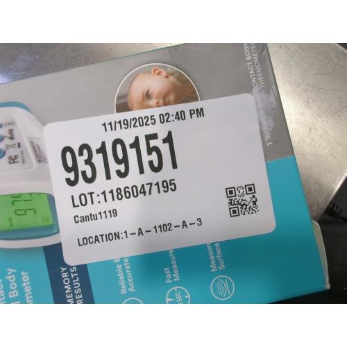 HoMedics No Contact Infrared Digital Thermometer for Body, Food, Liquid, and Room