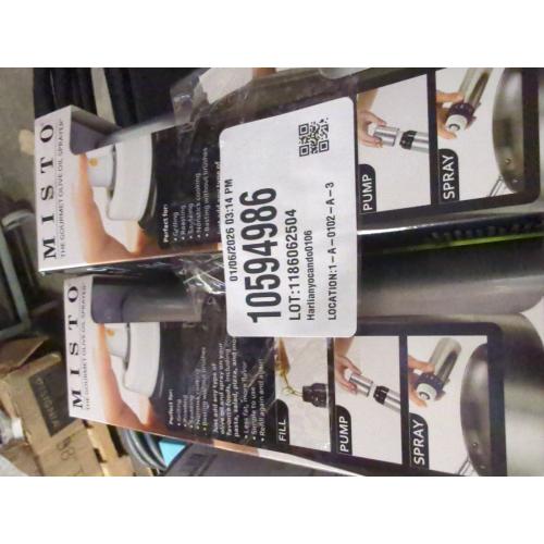 2 pack Misto Olive Oil Sprayer in Brushed Aluminum