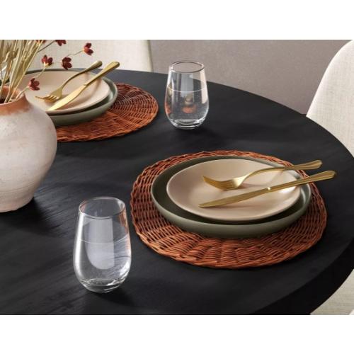 2pk Dark Woven Rattan Placemat - Threshold™