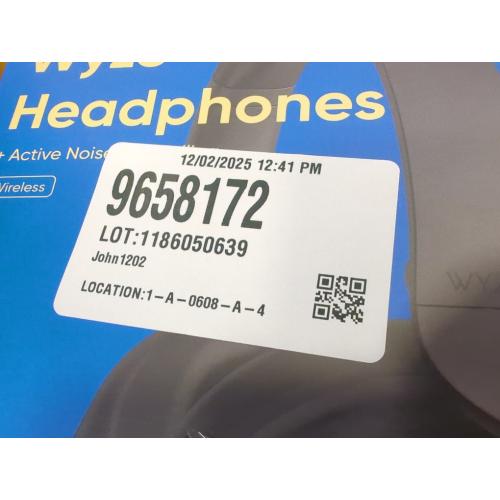 Color Black Wyze Noise-Cancelling Headphones - Black / No Travel Case