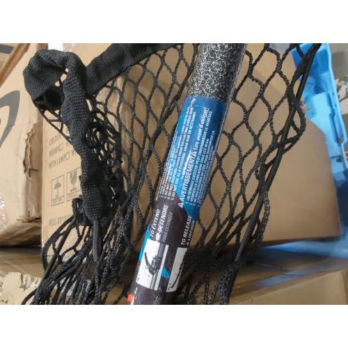KEEPER Ratcheting Cargo Bar - Rubber, Black/Silver, Adjustable from 40-120 - Comes with 70” x 178” Storage Net (5060), For Truck
