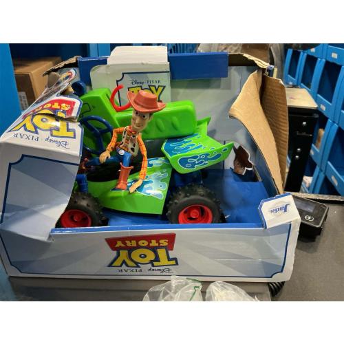 Jada Disney Pixar Toy Story 4 Turbo Buggy W/Woody Radio Control Vehicle, 2.4 Ghz, 1: 24