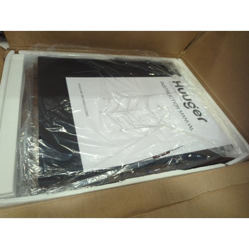 Size 27.6 Color brown Huuger Nightstand with Charging Station, 27.6 Inch Bedside Table with Fabric Drawers, End Table with USB Ports and Outlets, Night Stand for Bedroom, Rustic Brown