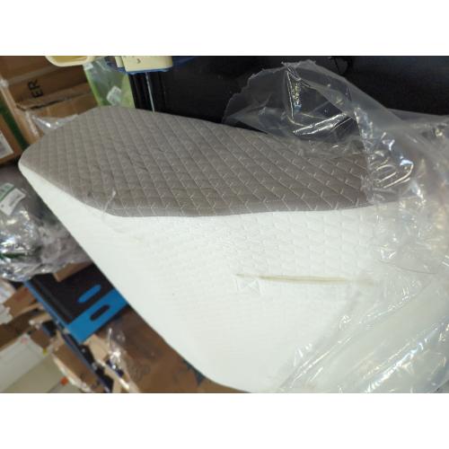 Leg Elevation Pillow for After Surgery, 8inch Foam Leg Elevating Pillow for Swelling and Blood Circulation, Leg Wedge Pillow for Sleeping, Knee Pillow for Knee Hip Ankle Pain Relief, White