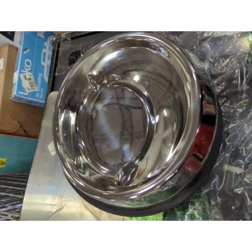 Enhanced Pet Bowl – Slanted Stainless Steel Dog Bowl for Breeds Like Bulldogs, Pugs – Raised Back, No-Spill, Reduces Gas & Mess – Medium Size, Non-Slip, Food-Grade - Does Not Ship from China