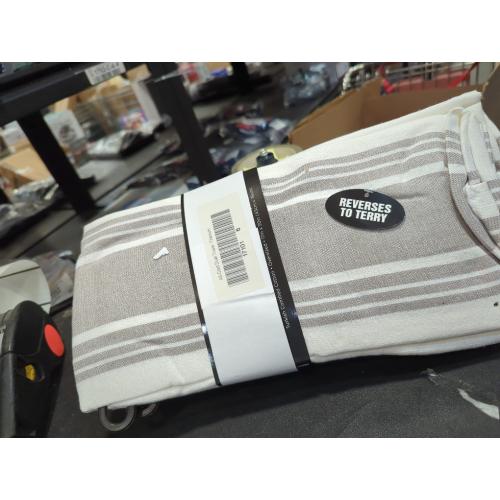 All-Clad Striped Dual Kitchen Towel in Titanium pack of 3