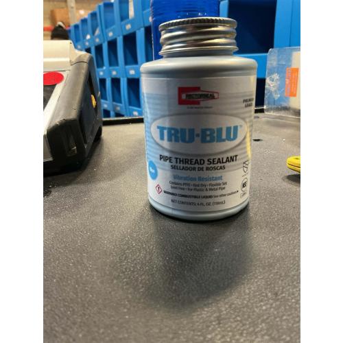 Rectorseal 31631 1/4 Pint Brush Top Tru-Blu Pipe Thread Sealant , Blue