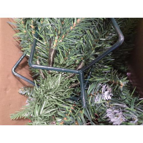 Set of 2 Christmas Planter/Urn Fillers Outdoor Front Porch, Artificial Prelit Christmas Tree with Remote, Holiday Pot Fillers with Timer, Multi-Color Lights, Outdoor Christmas Decorations Yard