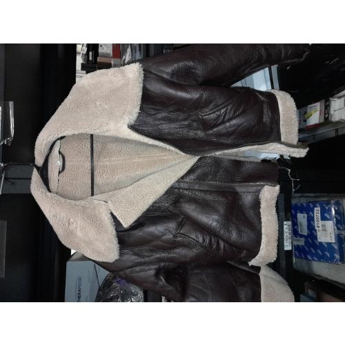 LY VAREY LIN Women Faux Leather Jacket with Faux Fur Lining Warm Winter Biker Coat Large