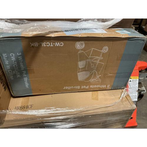 Sweetcrispy Pet Stroller for Dogs and Cats | Foldable, Lightweight, and Durable | Ideal for Small to Medium Pets | Includes Storage Basket and Cup Holders