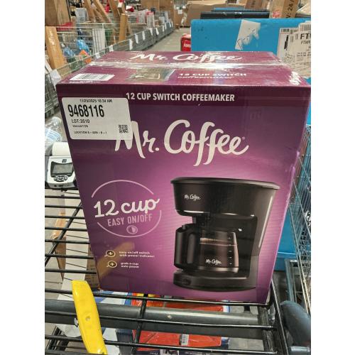 Mr. Coffee 12-Cup Switch Coffee Maker Black