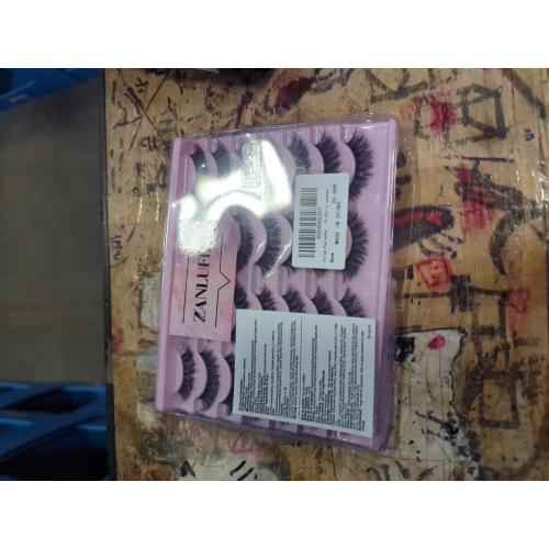 False Eyelashes Russian Strip lashes zanlufly Cat Eye Eyelashes Faux Mink Lashes D-Curly Volume Fake Lashes Look Like Extension Eyelashes Long Strip Wispy 14 Pairs Lashes